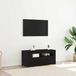 Maison Exclusive - Meuble TV, 90 x 35 x 40 cm, noir, aspect chêne, panneau de particules
