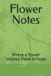 Flower Independently Published Flower Notes Paperback