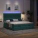 Maison Exclusive - Cadre de lit ottoman en velours gris foncé, pour matelas 180x200 cm