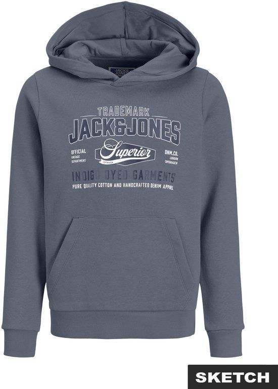 Jack & Jones Logo Sweat 2 Col Hoodie Junior - Maat 176