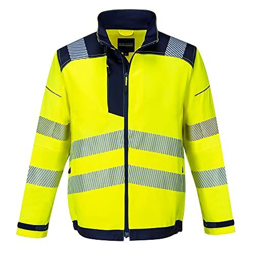 Portwest PW3 Hi-Vis Werkjack - Geel/marine - XL - T500YNRXL