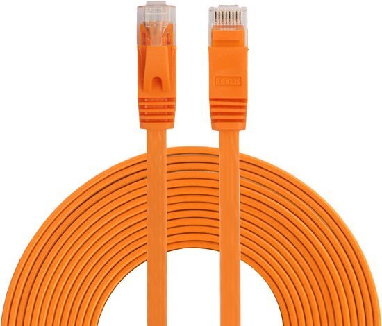 By Qubix internetkabel - 15 meter - oranje - CAT6 ethernet kabel - RJ45 UTP kabel met snelheid van 1000Mbps - Netwerk kabel is zeer stevig