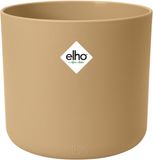 Elho B.for Soft Rond 16 - Pot de fleurs d'intérieur - 100% plastique recyclé - Ø 16 x H 15 cm - Sable doré