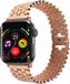 Selected by GSMpunt.nl Bol Honingraat Roestvrij Stalen Bandje Geschikt voor Apple Watch 1-10/SE - 38/40/41/42MM - Roze Goud