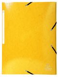 Exacompta – 55828E – doos met 25 elastische mappen Iderama – capaciteit 3 vakken met klep – van glanzend gelamineerd karton 425 g/m² – formaat 24 x 32 cm voor A4-formaat – geel