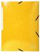Exacompta – 55828E – doos met 25 elastische mappen Iderama – capaciteit 3 vakken met klep – van glanzend gelamineerd karton 425 g/m² – formaat 24 x 32 cm voor A4-formaat – geel