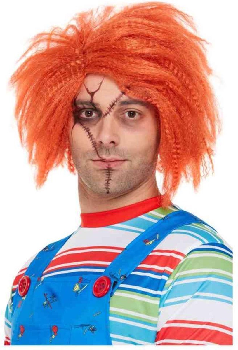 Smiffys Pruik Chucky Oranje