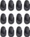 Tendance Plakhaakjes - Zwart - 12 stuks