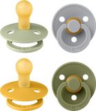 BIBS Colour Fopspeen - 0-6 mnd - 4-pack - Sage/Cloud/Honey Bee/Olive