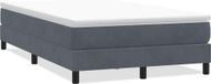 Boxspring Boxspring sans matelas velours gris foncé 120x220 cm
