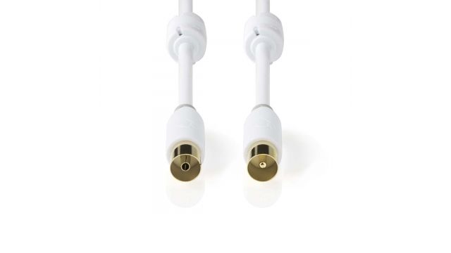 Nedis CSBW40015WT50 Coaxkabel - 5 m - Wit