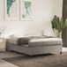 Maison Exclusive - Cadre de lit avec sommier tapissier, gris clair, 140 x 190 cm, velours