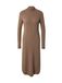 COMMA Robe en maille marron