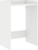 vidaXL Wasmachinekast met opslag Wit 67,5 x 48 x 97 cm Bewerkt hout