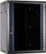 DSIT 15U Wandkast met Glazen Deur - Zwart - 600x450x770mm