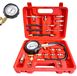Manomètre de carburant - Testeur de pression de carburant - 0-140 psi / 0-10 bar - Avec adaptateurs et tuyaux M8/M10/M12/M14