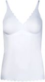 Skiny Onderhemd Dames Spaghettishirt met uitneembare pads Sensation Wit XL