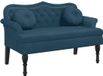 vidaXL Banc avec coussins 120,5x65x75 cm velours bleu