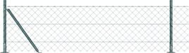 vidaXL Gaashek met betonnen voetstuk 10 x 0,4 m PVC-coated staal groen