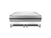 Ensemble 2x90x200 matelas hybride sommier blanc