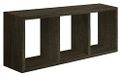 Homemania Tristano Wandrek, voor woonkamer, slaapkamer, kantoor, MDF, donker eiken, 70 x 30 x 15,5 cm