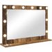 DESIGN IN Miroir De Vanité Rectangulaire Bois Ancien 80 X 55 X 18 Cm