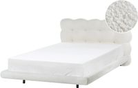 Beliani SOULISSE - Bed - Gebroken wit - 120 x 200 cm - Bouclé