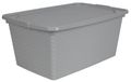 Boîte de rangement 40 L aspect rotin
