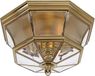 Quoizel LED Buitenlamp Newbury | 3X E14 Max 60W | IP44 | Dimbaar | Lacquered Polished Brass