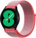 By Qubix Qubix - Sport Loop nylon bandje - Roze - Smartwatch bandje 22mm