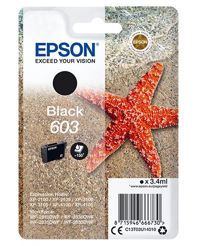Epson 603 Black Ink Cartridge - Original