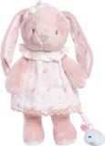 Simba Nicotoy Louise Plush Musical Knuffel Konijn Roze/Wit 27cm