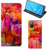 B2Ctelecom Bookcase OPPO A52 | A72 Tulips