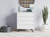 Commode TUVERA 4 tiroirs blanc