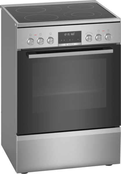 Bosch Serie 6 HKS79U250 - Vrijstaand fornuis - Keramisch - Zwart/Zilver