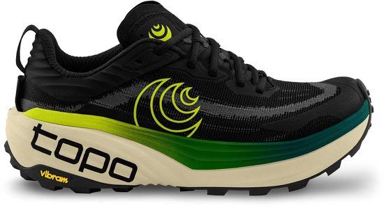 Topo Athletic Vista Trailschoenen Heren - Zwart/Lime - Maat 45
