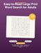 Easy-to-Read Large Print Word Search for Adults: 100 Puzzles Across 11 Themes — Animals, Food, Christmas, Space and More, with Solutions, Volume 1
