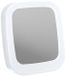 Jja Showroom And Head Office miroir de maquillage basique - miroir de rasage - avec support - plastique - 18 x 20 x 6 cm - blanc