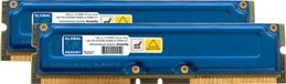 GLOBAL MEMORY 1 Go (2 x 512 Mo) RAMBUS PC600/700/800 184 broches RDRAM RIMM Kit de mémoire vive
