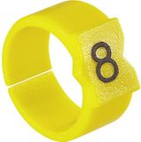 TE Connectivity STD15Y-2 Markeerclip Opdruk 2 Buitendiameter 5.80 tot 8.50 mm 7-1768045-6