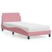 Maison Exclusive - Lit avec matelas « Dover » rose 80 x 200 cm, velours