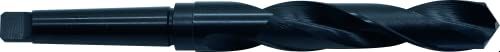 PTG Profiline-ECOTEC HSS spiraalboor met morsekegel, DIN 345, type N, rechts, zwarte uitvoering, 118° punthoek, 51 mm nominale diameter, 225 mm fluitlengte, 412 mm lengte