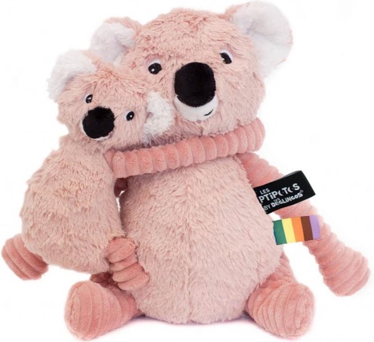 Les Déglingos Pluche dier Trankilou de Koala Rosa – mama en baby – ideaal voor pasgeborenen – cadeau-idee voor de geboorte – knuffeldier – pluche dier 73202