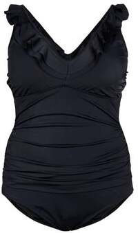 Zizzi corrigerend badpak SKITRIN zwart