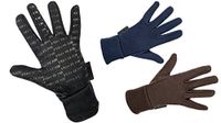 HKM Sports Equipment Riding gloves - Fleece - Brown - Size 116 - Girls