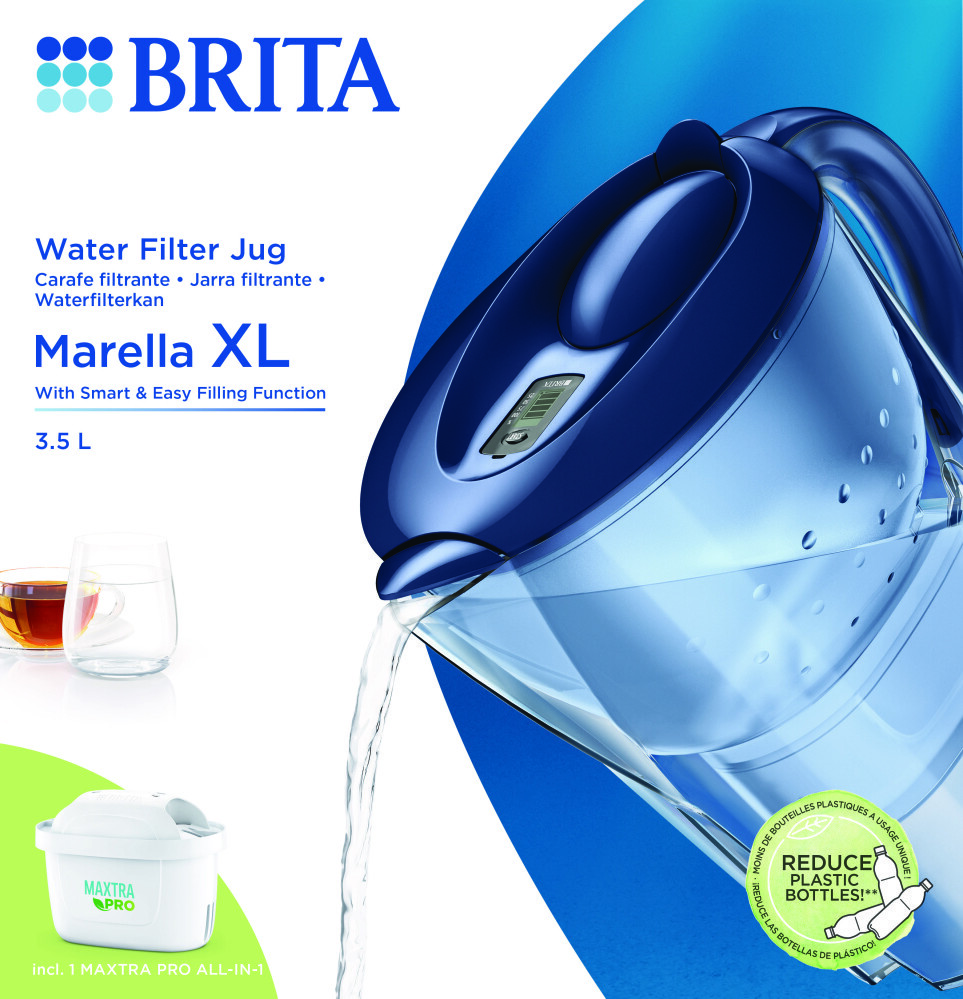 Brita Brita Waterfilterkan Marella Blauw XL + 1 Maxtra Filterpatroon