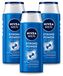 NIVEA MEN Shampoo Strong Power - 250 ml - Voordeelverpakking - 3 stuks