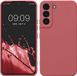 kwmobile telefoonhoesje geschikt voor Samsung Galaxy S22 - Hoesje voor smartphone - Precisie camera uitsnede - In donkerroze