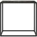 DESIGN IN Table Console, Table D'Appoint, Bout De Canapé, Meuble D'Entrée Noir 80x35x75 Cm Verre Trempé