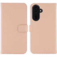Selencia Echt Leren Bookcase voor de Samsung Galaxy A37 (5G) - Lichtroze
